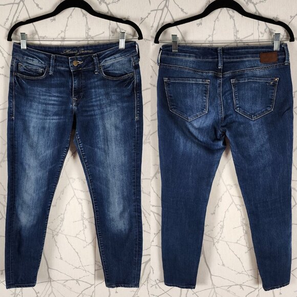 Mavi Dark Wash Mid Rise Skinny Alexa Ankle Jeans - Picture 1 of 5